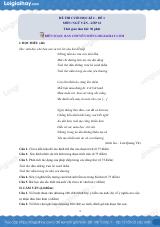 Đề thi học kì 2 Văn 12 Chân trời sáng tạo - Đề số 1